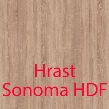 Materijal izrade hrast sonoma HDF