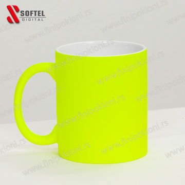 Šolja u boji NEON žuta